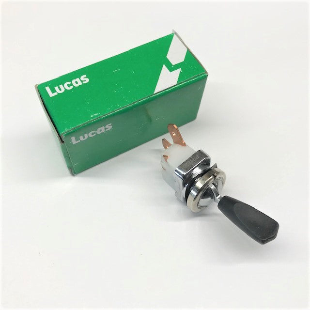 GENUINE LUCAS 2 TERMINAL ON/OFF TOGGLE SWITCH DASHBOARD TWIN BLACK