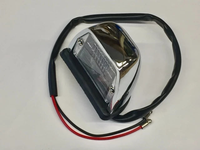 License Plate Lamp Assembly, MGB Chrome, 74.5 - 76