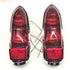 Pair of Tail Lamp Assemblies, w/base, lenses, rim, gaskets & bulbs, MGB 62-69