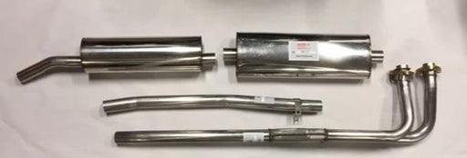 Stainless Steel Exhaust System, MGB 75-80 with dual SU carbs