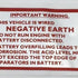 MGB,Negative Ground Sticker, 2" x 4"