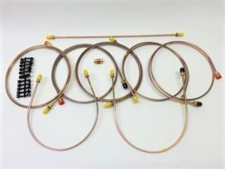 MGB Brake Pipe Set, 68-74.5 non-servo