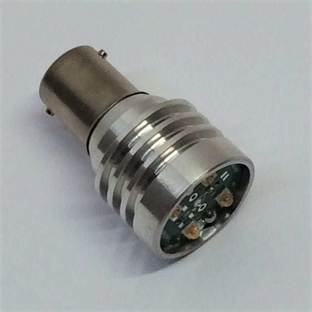 LED Amber Bulb, Front Blinker, MGB 62-69, Rear Blinker 70-80, single filament, 1156 Neg/Pos Ground