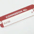 Comission Number Plate, MGBGT 1965-1970