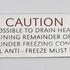 Heater Caution Plate, MGB