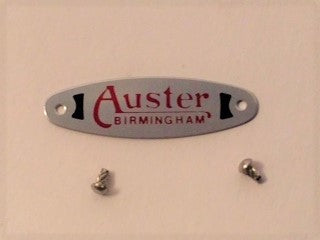 Auster Windshield Plate with Rivets