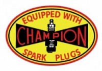 Early Champion Spark Plug Decal