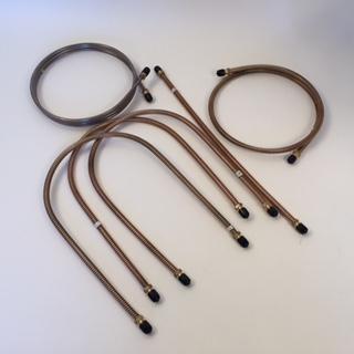 Complete Brake Pipe Set, Coil Covered Tubing, Copper-Nickel MG TC