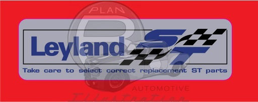 Genuine Leyland ST Parts Decal