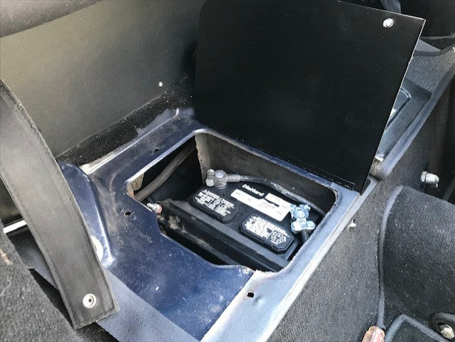 Installing a hinged MGB Battery Cover