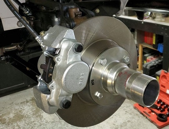 Installing Front Disc Brake Conversion, TD & TF