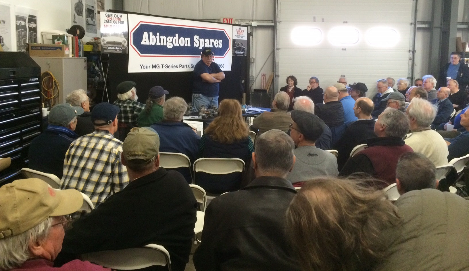 Joe Curto packs the house at Abingdon Spares!