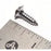 SCREW with cup washer, chrome MGB