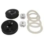 TF Air Cleaner Set, Front & Rear, with Breather