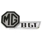 MGBGT Badge, Black and Chrome (73-76 GT)