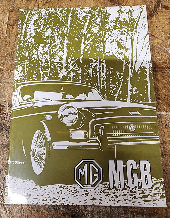 MGB Handbook - Publication AKD 7881 , 74 Pages. 07/1971 Print Edition