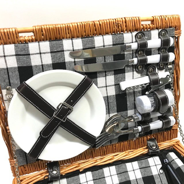 Picnic Basket for Two, with Accessories
