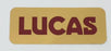Battery Sticker, LUCAS