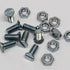 MG TC and TD Chrome radiator shell to radiator mounting screw and nut kit