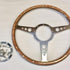MGB Classic Light Wood  Steering Wheel, 14" flat