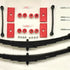 MGB Complete Leaf Spring Kit, Rubber Bumper Cars, from car 386796 on, Polyurethane Bushings