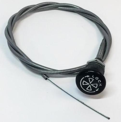 CHOKE CABLE, round knob (fan icon) MGB 68-69