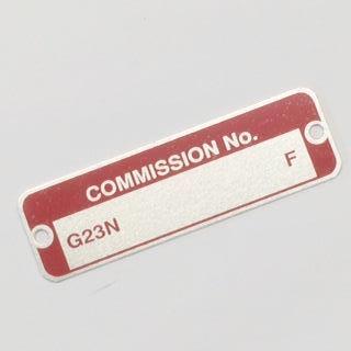 MGB Commission Number Plate, 62-69 RD