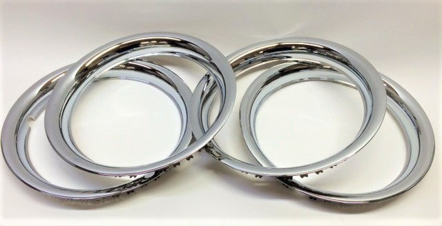 MGB Stainless Steel Trim Rings, set of 4
