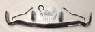 Complete MGB Rear Bumper Kit, w/all chrome overriders