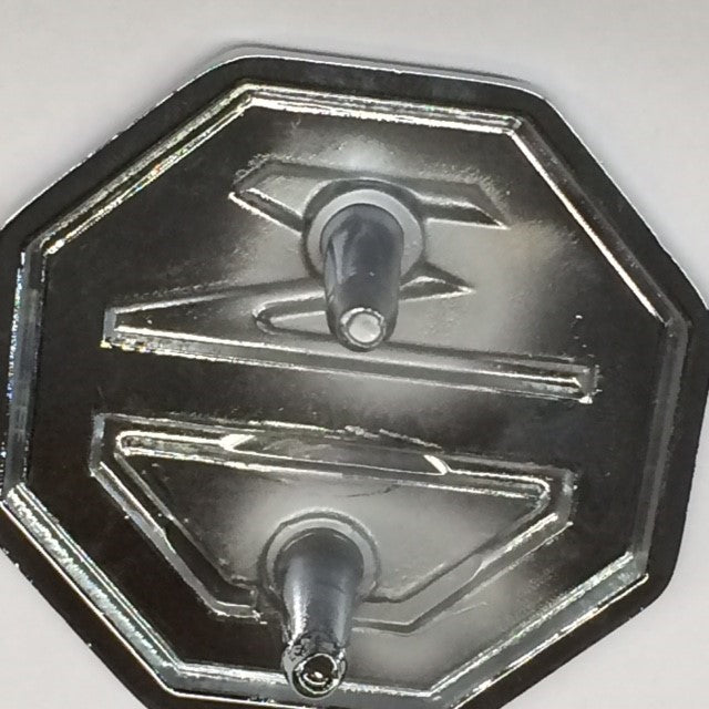 MG Bumper Badge, 74.5 - 80, black & silver