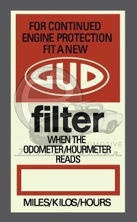 GUD Filter Change