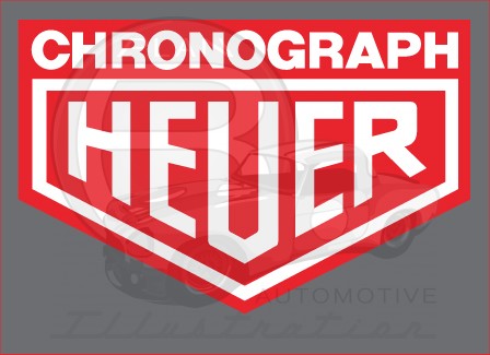 Heuer Chronograph Contingency Decal