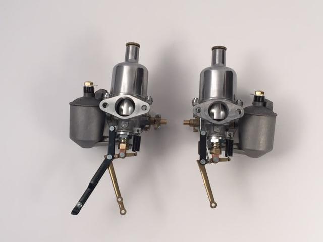 MG TD SU H2 Complete Carburetors, set of 2, 1-1/4"