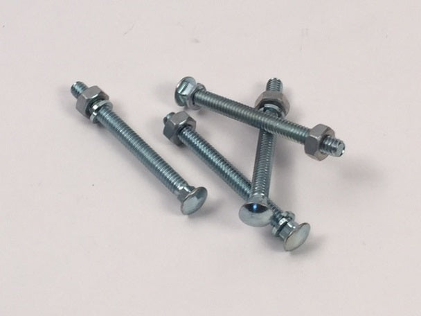 Bolts, spring clips, set of 4 (with nuts and lock washers)