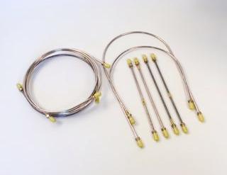 Complete Brake Pipe Set, TD/TF, Copper-Nickel