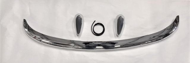 Basic MGB Front Bumper Kit,  w/rubber tipped overriders